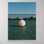 Ping Pong Ball on Green Table Court ポスター (正面)