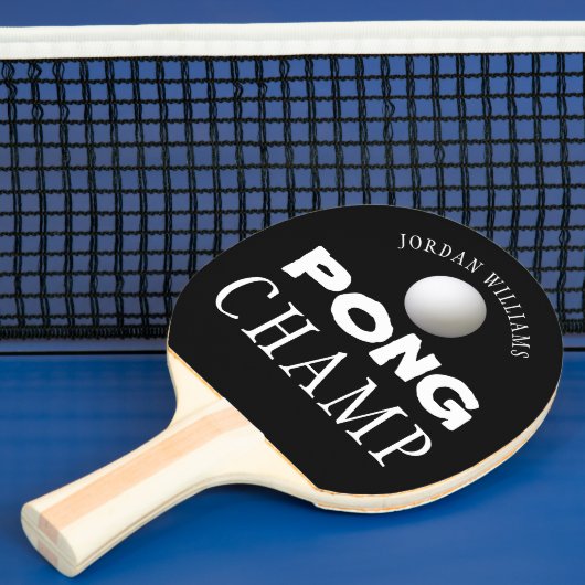 PING PONG CHAMP編集可能パーソナライズされたブラック 卓球ラケット (インサイチュ)