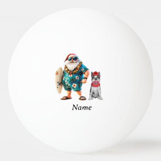 Ping pong Christmas  Santa Claus  卓球ボール (正面)