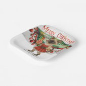 Ping Pong Christmas themed for Siamese Cat lovers ペーパープレート (傾斜あり)