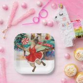  Ping Pong Christmas themed for Siamese Cat lovers ペーパープレート (パーティー)
