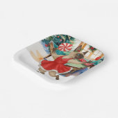  Ping Pong Christmas themed for Siamese Cat lovers ペーパープレート (傾斜あり)