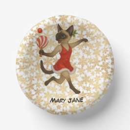  Ping Pong Christmas themed for Siamese Cat lovers ペーパーボウル