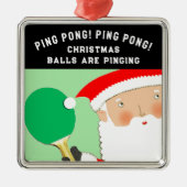 Ping-Pong Holiday Gift メタルオーナメント (正面)