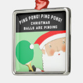 Ping-Pong Holiday Gift メタルオーナメント (左)