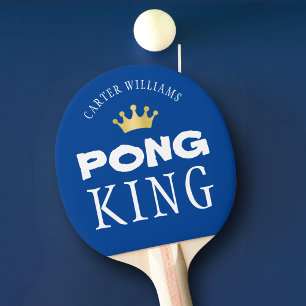 PING PONG KING オリジナルデザイン 青 卓球ラケット