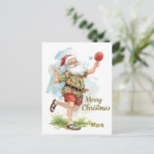 Ping Pong  Merry Christmas with Santa Claus Ping  シーズンポストカード (スタンド正面)