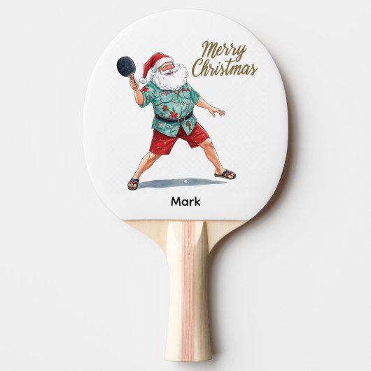 Ping Pong  Merry Christmas with Santa Claus Ping P 卓球ラケット (正面)