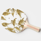 Ping Pong Paddle | カスタム ブラックラバー裏面 卓球ラケット (横)