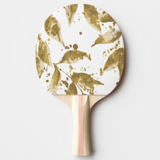 Ping Pong Paddle | カスタム ブラックラバー裏面 卓球ラケット (正面)