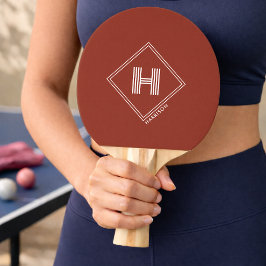 Ping Pong Paddle | スタイリッシュな幾何学モノグラム入り 卓球ラケット