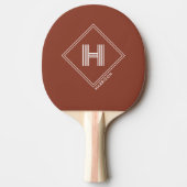 Ping Pong Paddle | スタイリッシュな幾何学モノグラム入り 卓球ラケット (正面)
