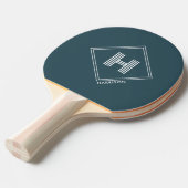 Ping Pong Paddle | モダンジオメトリックモノグラム 卓球ラケット (正面アングル)