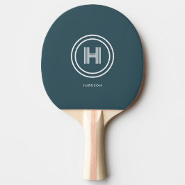 Ping Pong Paddle | モダン シンプル モノグラム 卓球ラケット