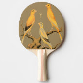 Ping Pong Paddle – ヨークシャーのカナリア デザイン 卓球ラケット (正面)