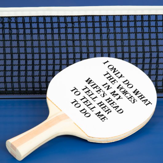 Ping Pong Paddle Husband Wife's Joke  卓球ラケット (インサイチュ)