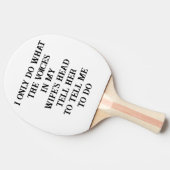 Ping Pong Paddle Husband Wife's Joke  卓球ラケット (横)