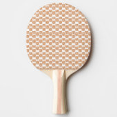Ping Pong Paddle Orange & White Square 卓球ラケット (正面)