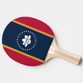 Ping pong paddle with Flag of Mississippi, USA 卓球ラケット (横)