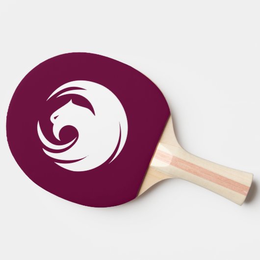 Ping pong paddle with Flag of Phoenix City 卓球ラケット (横)