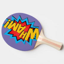 Ping Pong Paddles - Wham and Ka-Pow