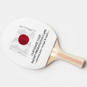 Ping Pong Racket-Presentation Card 卓球ラケット (横)
