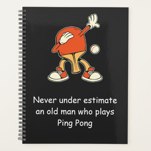Ping Pong Table Tennis Never Underestimate  プランナー手帳 (正面)