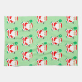 Ping-Pong Table Tennis Player Christmas Towel キッチンタオル (横)