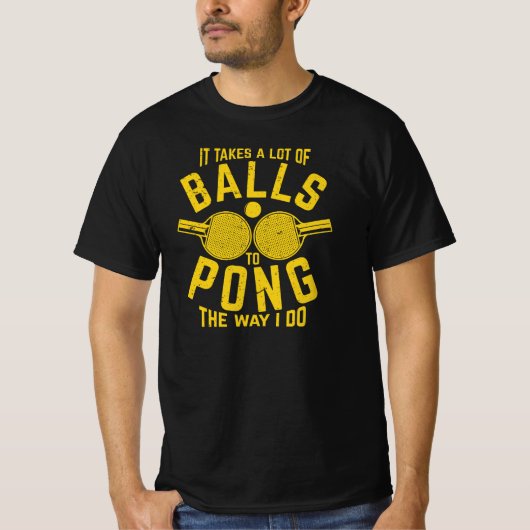 Ping pong, table tennis tシャツ (正面)