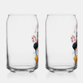 Pingouin de Noël avec Bonnet et Canne à Sucre ガラス缶 (右)