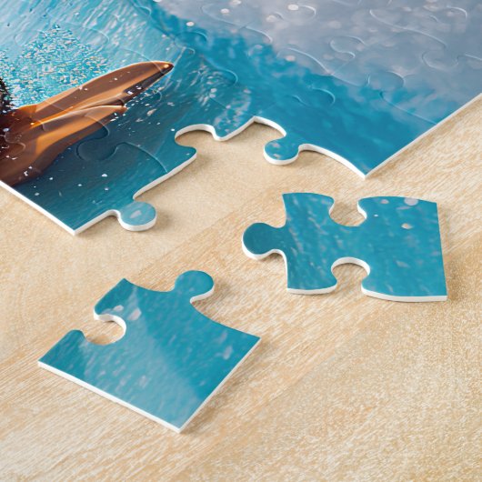 Pingouin en Smoking - Puzzle Glacial ジグソーパズル (側面)