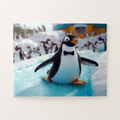 Pingouin en Smoking - Puzzle Glacial ジグソーパズル (横)