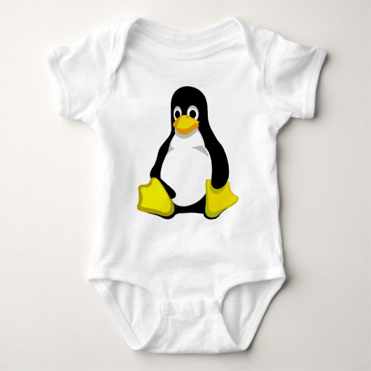 Pingouin Linux Tux ベビーボディスーツ (正面)