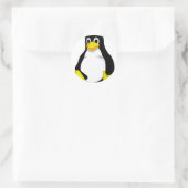 Pingouin Linux Tux ラウンドシール (バッグ)