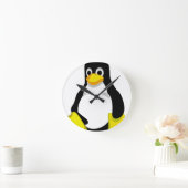 Pingouin Linux Tux ラウンド壁時計 (ホーム)