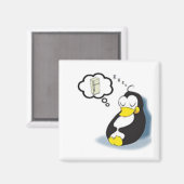 Pinguim sonhando com a geladeira マグネット (正面/裏面)