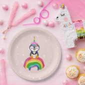 Pinguim unicórnio ペーパープレート (パーティー)