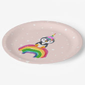 Pinguim unicórnio ペーパープレート (アングル)