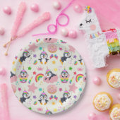 Pinguim Unicórnio ペーパープレート (パーティー)