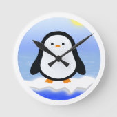 Pinguin  ラウンド壁時計 (正面)