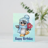 Pinguin mit herz ポストカード (スタンド正面)