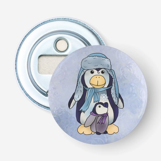 Pinguin mit Kind 栓抜き (正面)