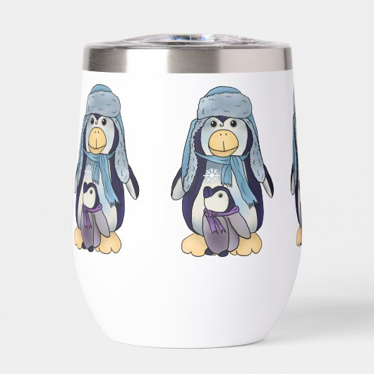 Pinguin mit kind Kaffeetasse (正面)