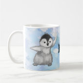 Pinguin mit Schneeball Kaffeetasse コーヒーマグカップ (左)