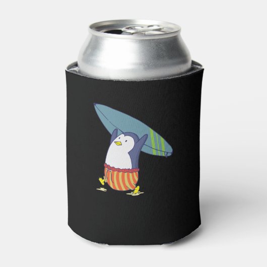 Pinguin nichts ist besser als Surfen 缶クーラー (缶正面)