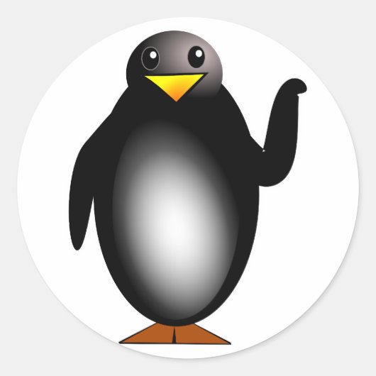 Pinguin penguin ラウンドシール (正面)