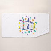 Pinguin tanzt für sein Leben gern バスタオル (バスタオル)