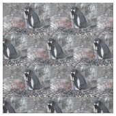 Pinguin with a chick ファブリック (見本)