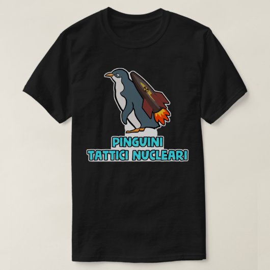 Pinguini Tattici Nuclari音楽グループのロックポップ・アートのアート Tシャツ (デザイン正面)