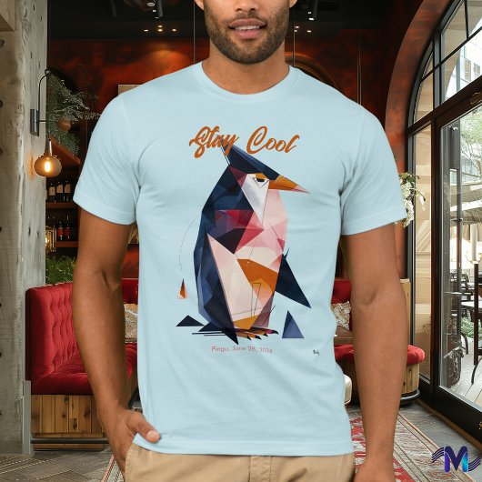 Pingüino Abstracto Moderno Tシャツ